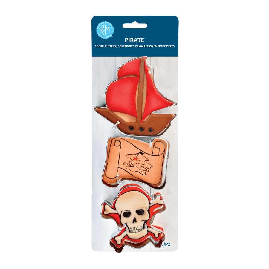 Pirate 3 pc Cookie Cutter Set - R&M