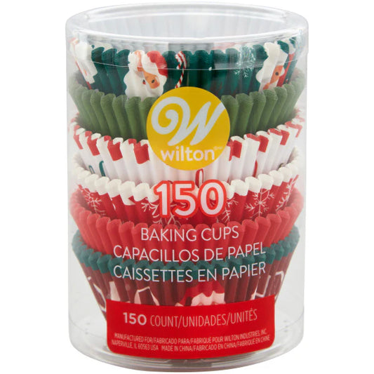 Assorted Santa Cupcake Liners, 150 count- Wilton