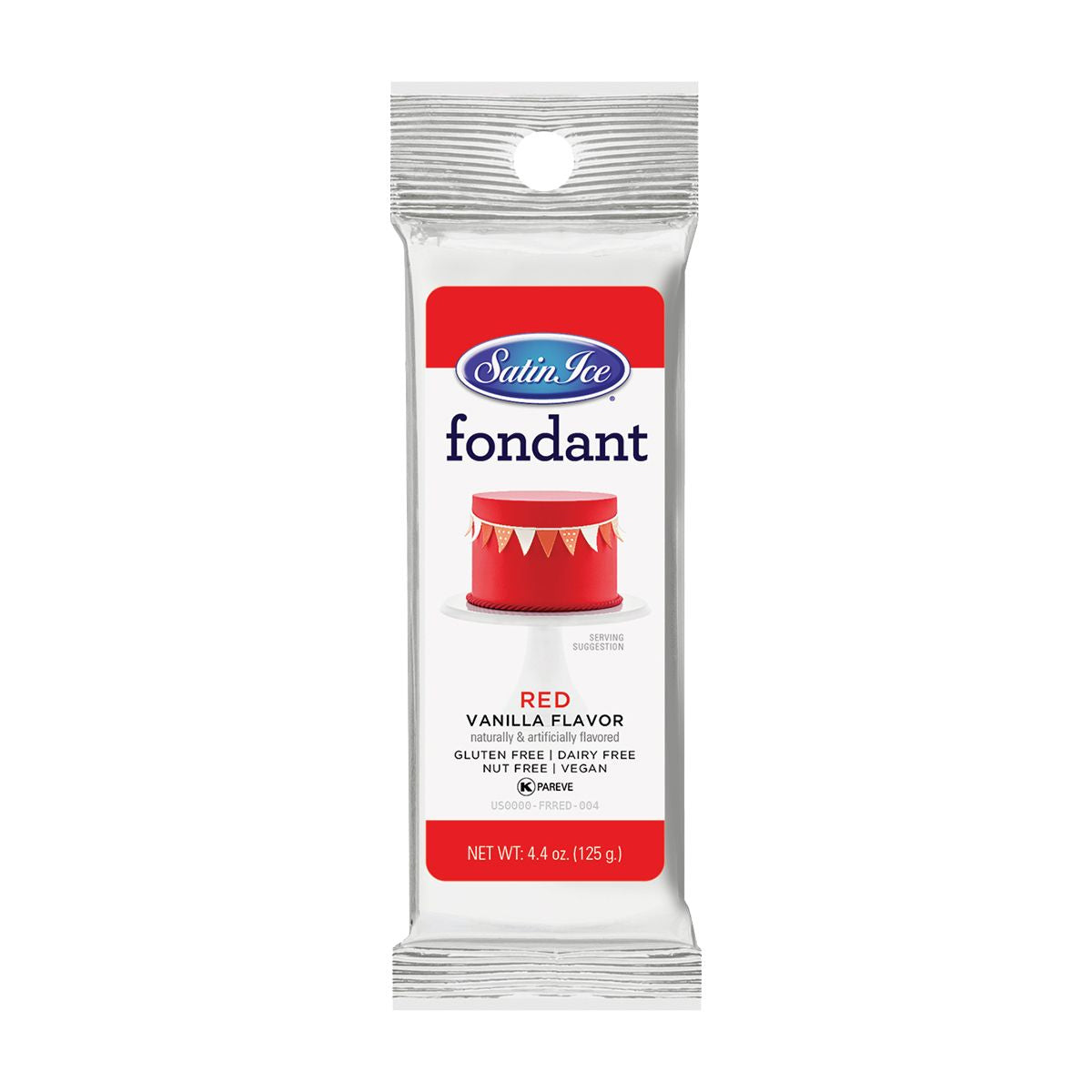 Red Fondant, 4.4 oz- Stain Ice