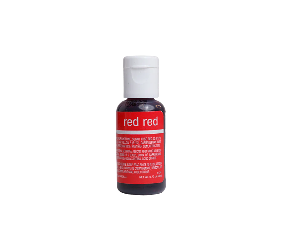 Red Red, .7 oz- Chefmaster Liqua-gel food coloring