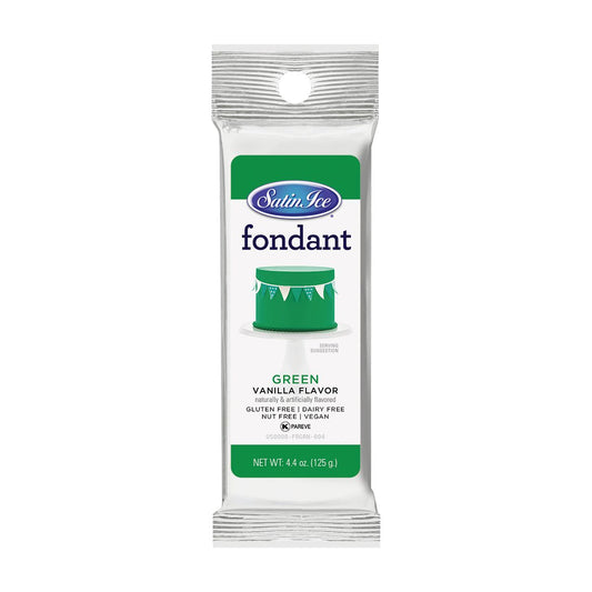 Green Fondant, 4.4 oz- Satin Ice