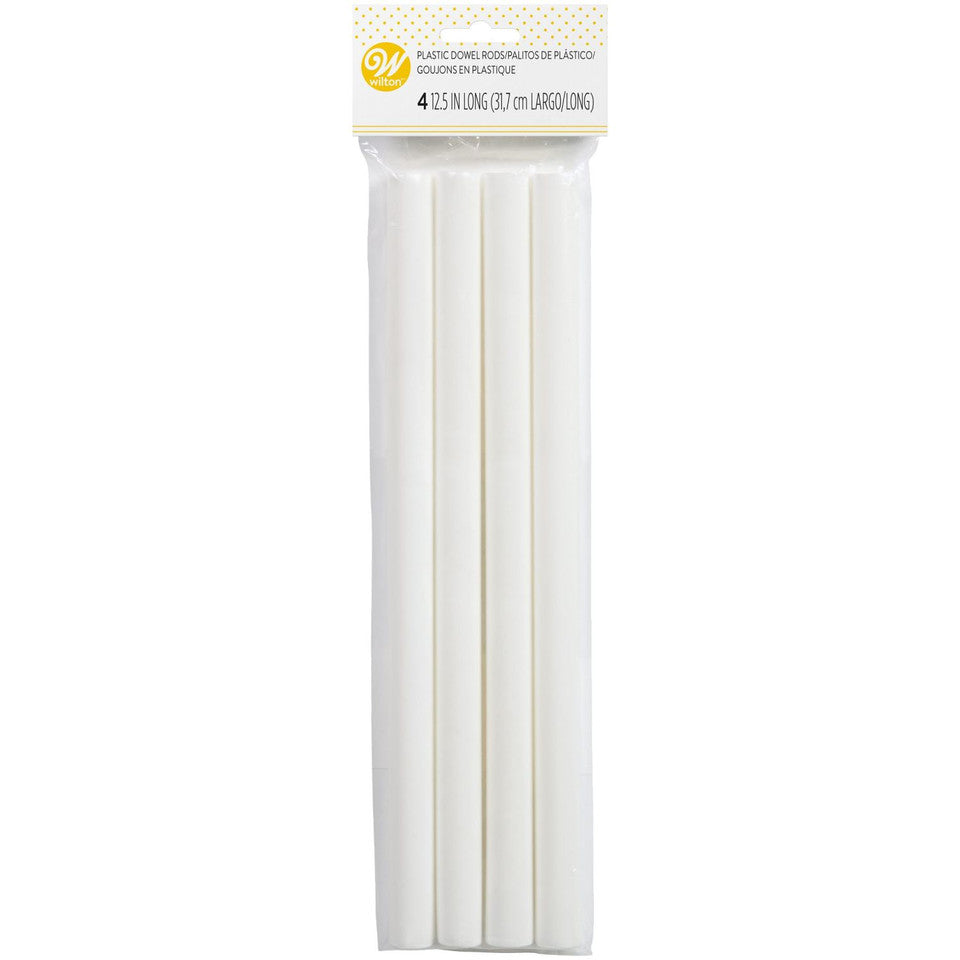 Plastic Dowel Rods - 4 Count