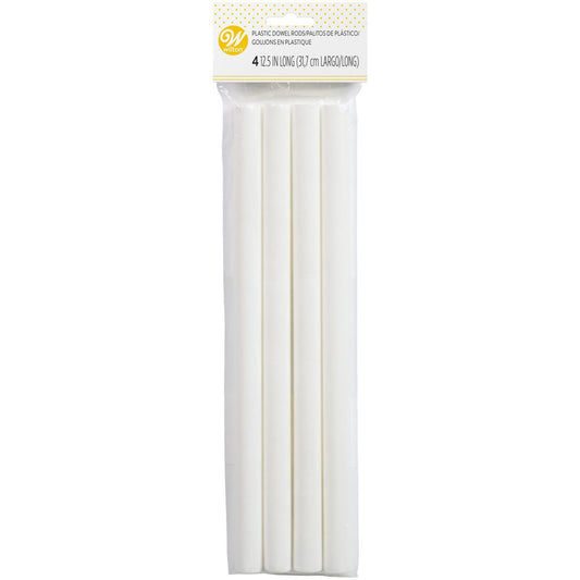 Plastic Dowel Rods - 4 Count