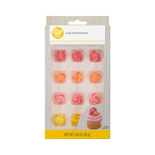 Rose Bue Icing Decorations- Wilton