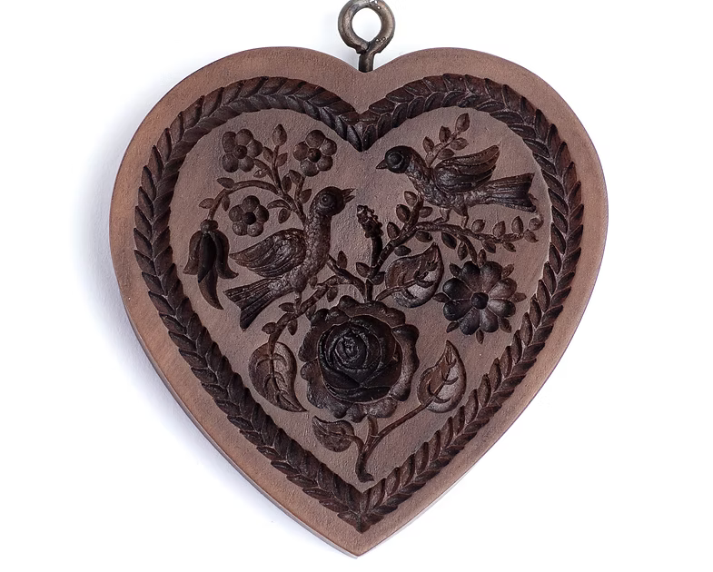 Rose Heart Cookie Mold - House on the Hill