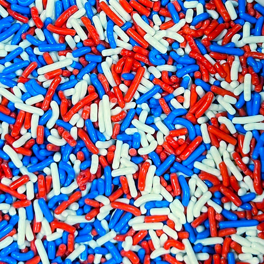 Red, White and Blue Mix Jimmies