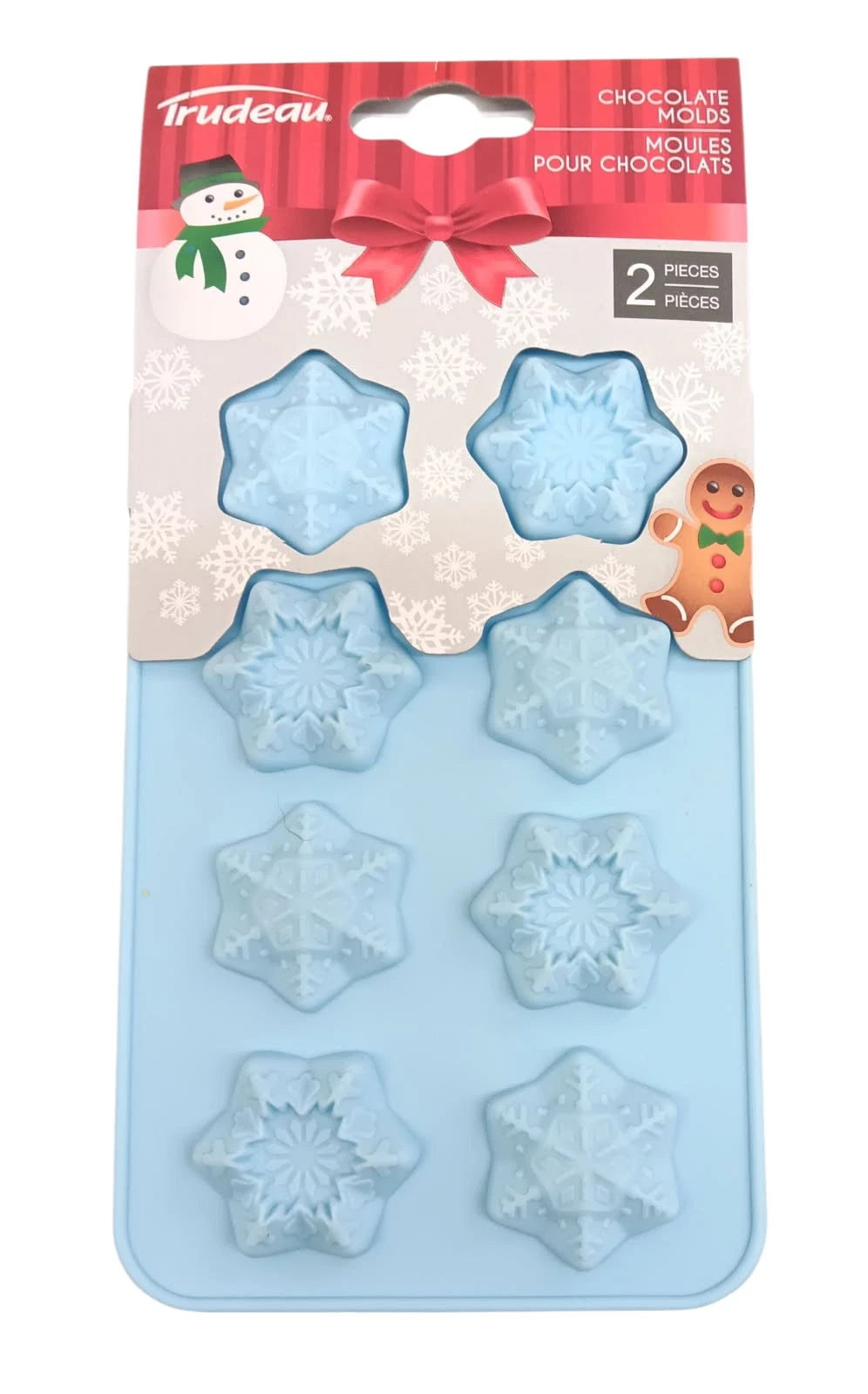 Snowflake Silicone Mold, set of 2- Trudeau