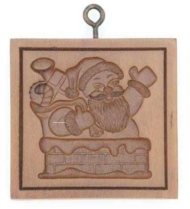 Santa in Chimney Cookie Mold - House on the Hill