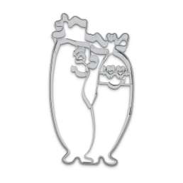 Brat/ Sausage with Embossed Details Cookie Cutter, 3.5"- Stadter