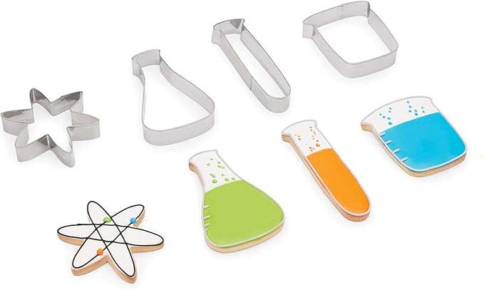 Science Chemistry 4 pc Cookie Cutter Set - Fox Run