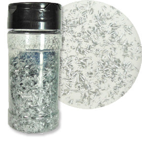 Silver Pearl Edible Glitter Flakes