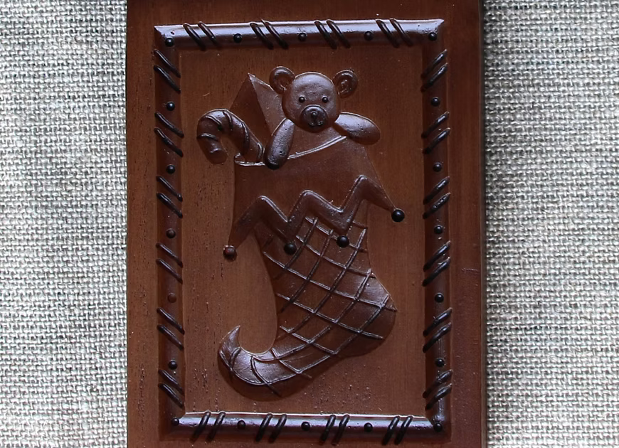 Holiday Stocking Cookie Mold - House on the Hill