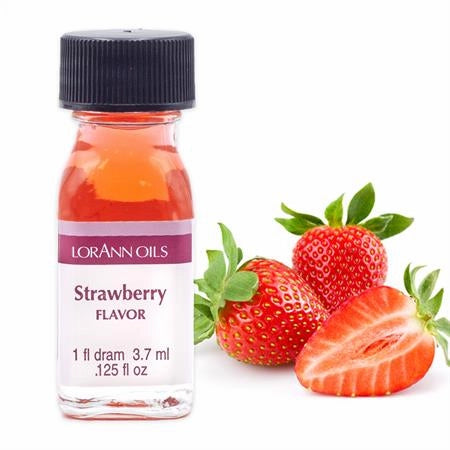 Strawberry Flavor- 1 fl dram, 3.7 ml, .125 fl oz