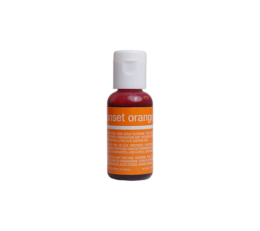 Sunset Orange, .7 oz- Chefmaster Liqua-gel Food Coloring