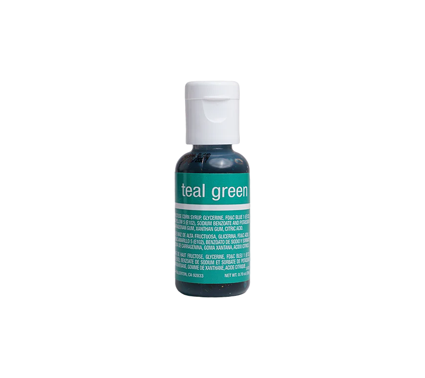 Teal Green, .7oz- Chefmaster Liqua-gel Food Coloring