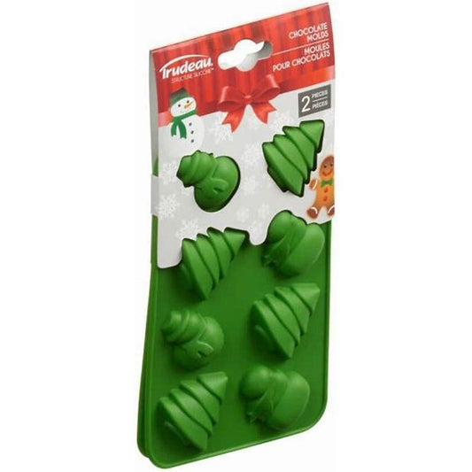 Tree and Snowman Silicone Molds, set of 2- Trudeau