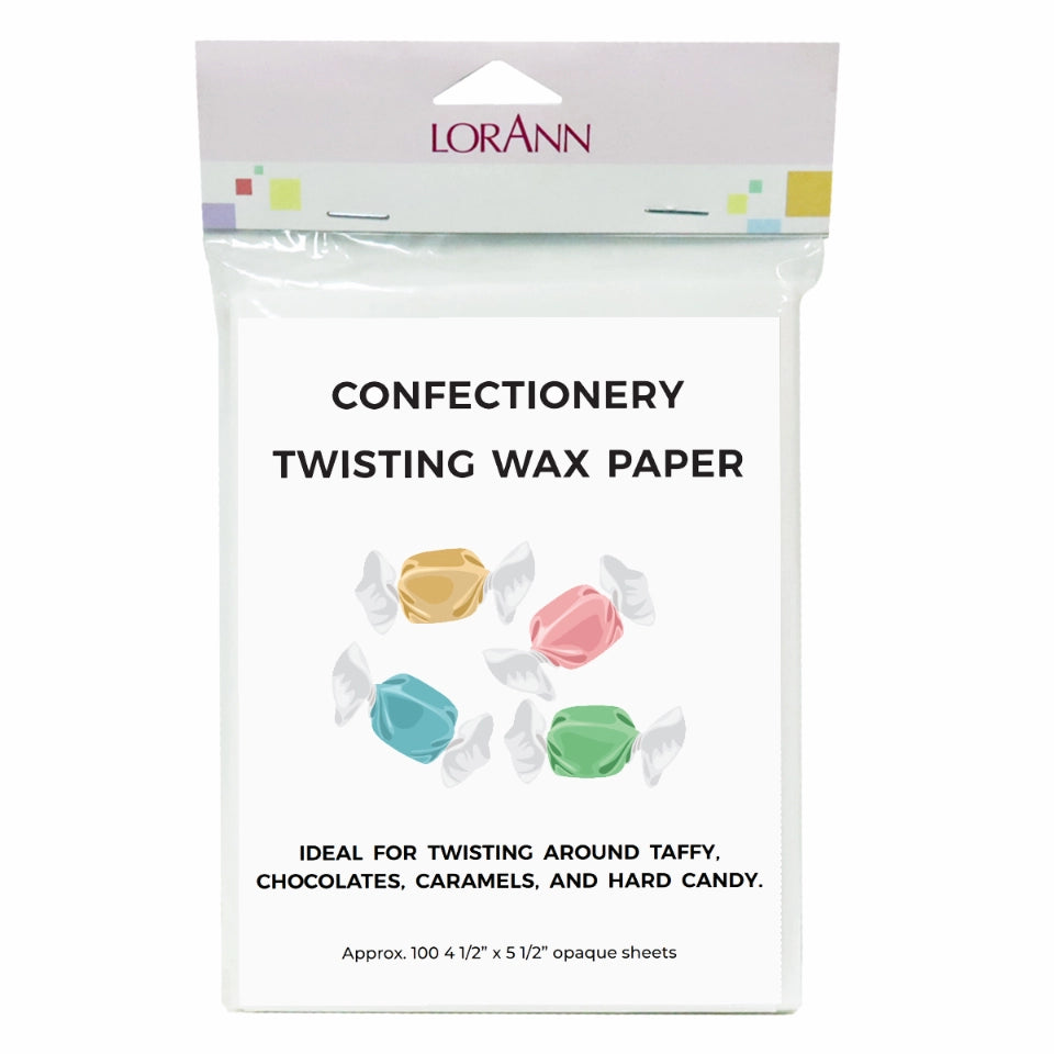 Confectionary Twisting Wax Paper, 4.5"x5.5", 100 count