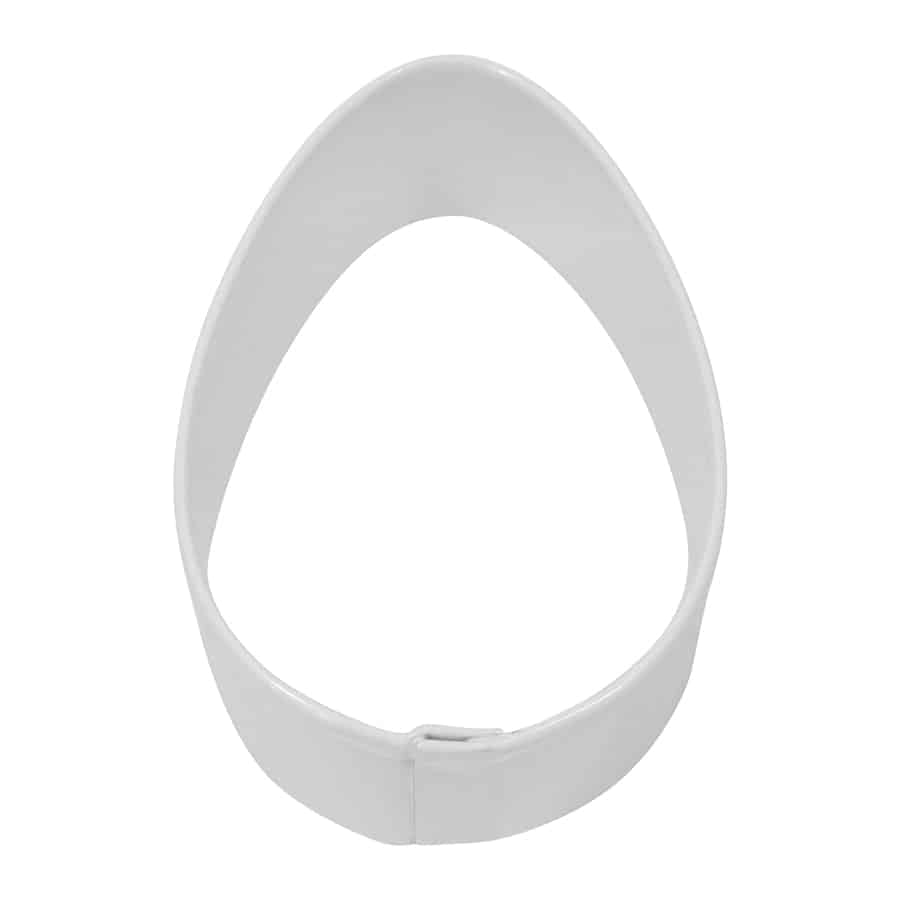 White Easter Egg Cookie Cutter 2.5" - R&M