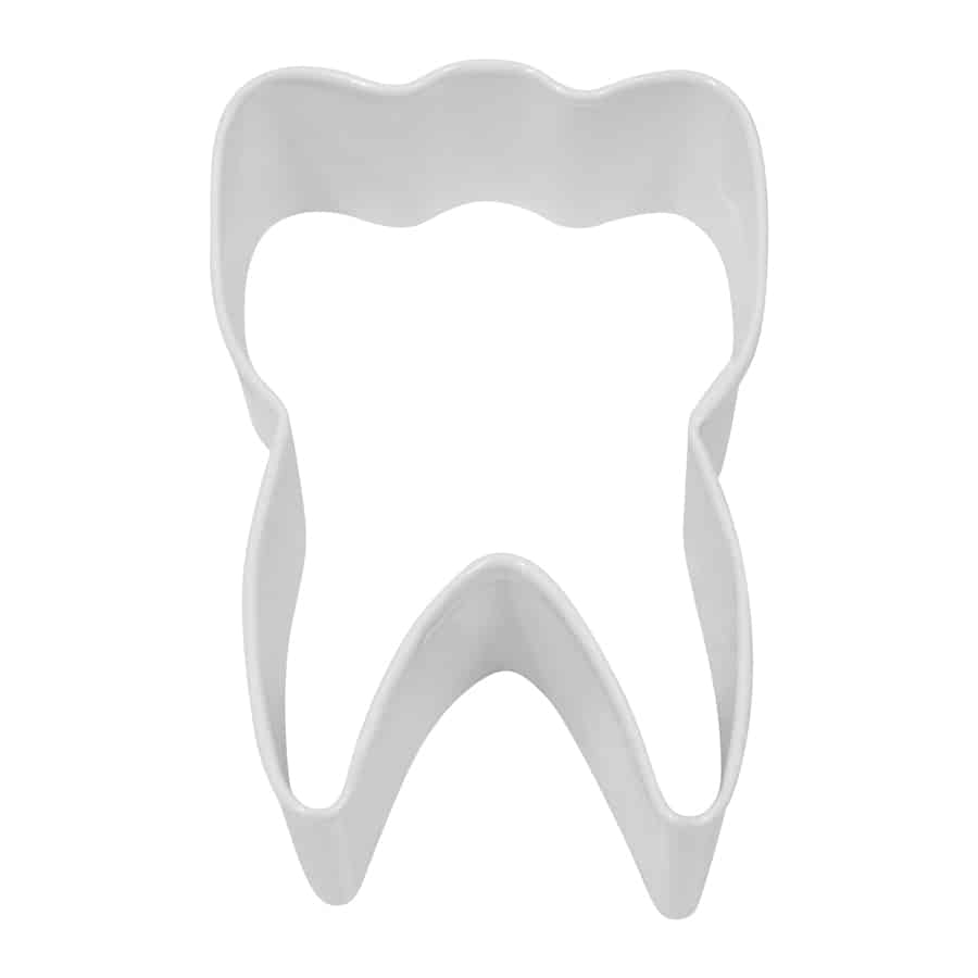 White Tooth Cookie Cutter 3" - R&M